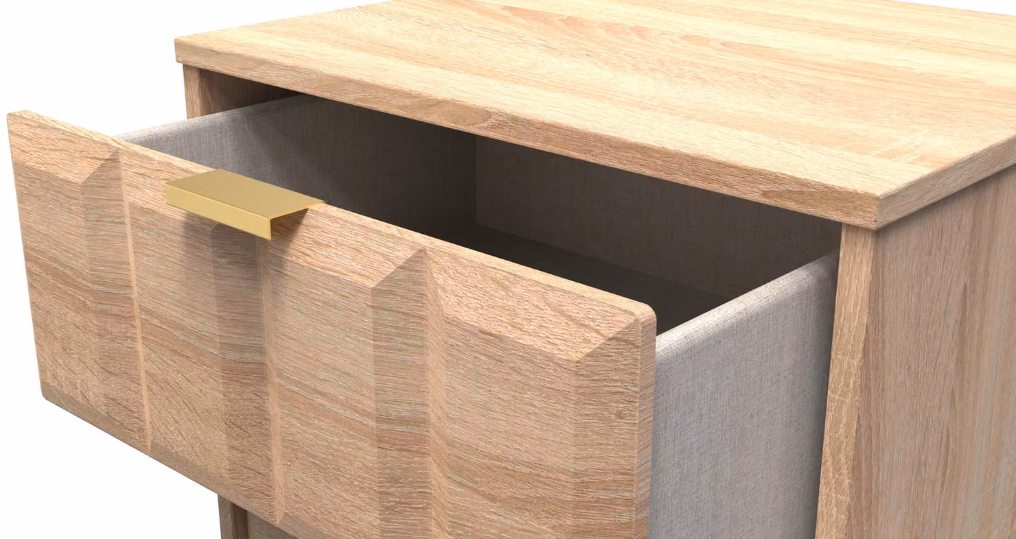 2 U Metro 5 Drawer Tallboy in Light Oak – 3