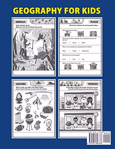 Spotlight Media Kindergarten Geography Workbook for Kids with Daily Activities, 184 Pages, Multicolour – 2