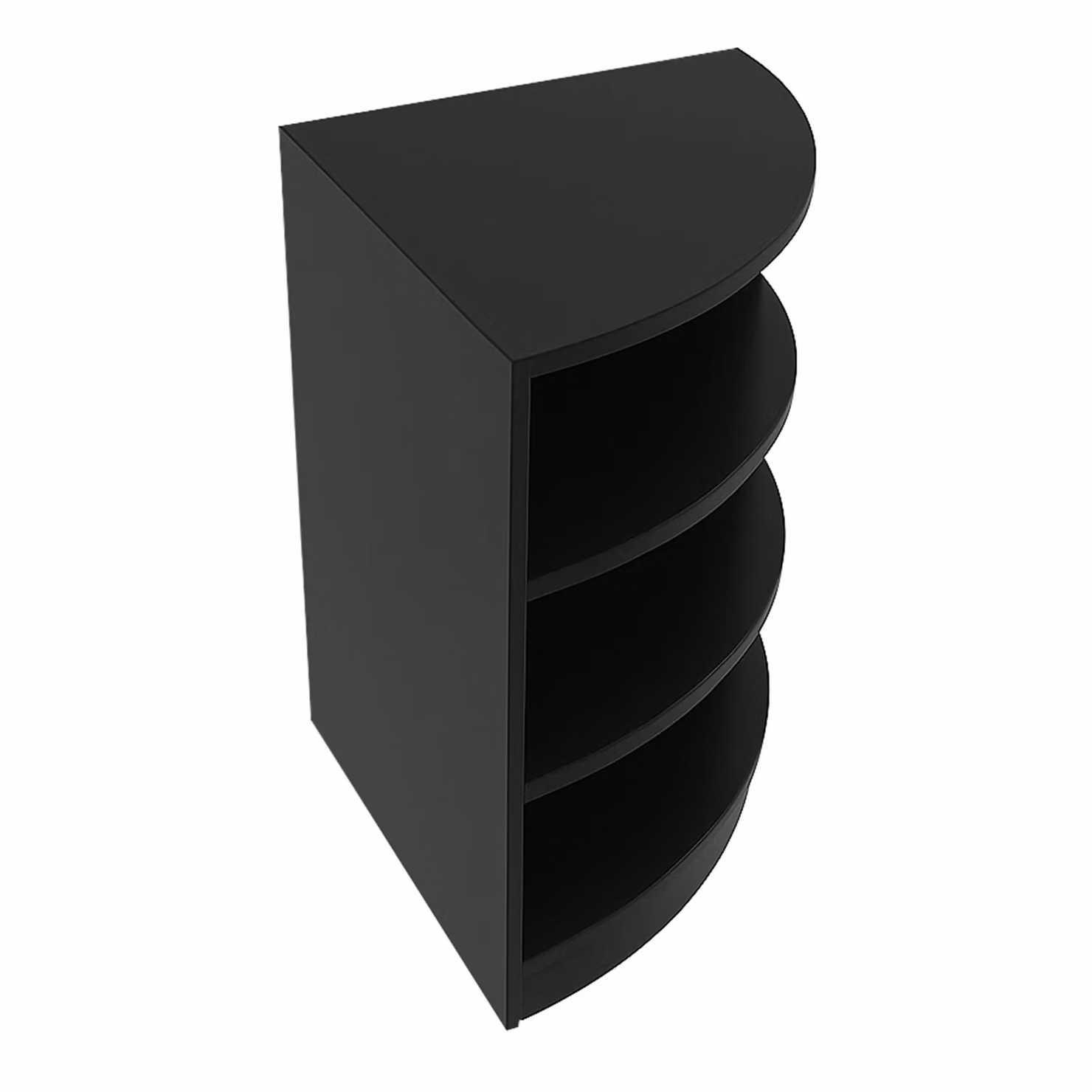 Monstershop LM60 Retail Shop Corner Counter in Black Matt MDF, W/D/H: 60 x 60 x 90 cm – 3