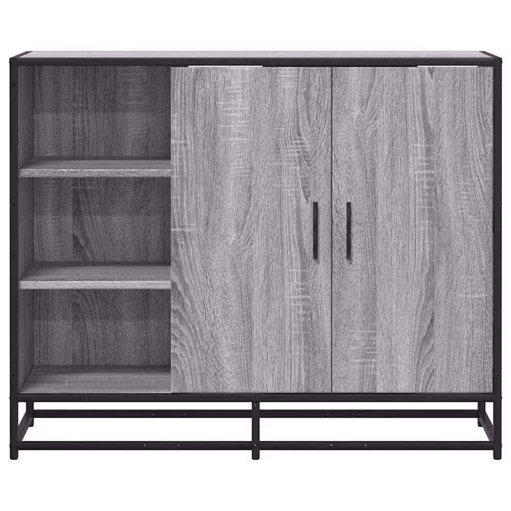 Berkfield Home Grey Sonoma Sideboard, W/D/H: 92 x 35 x 76 cm – 3
