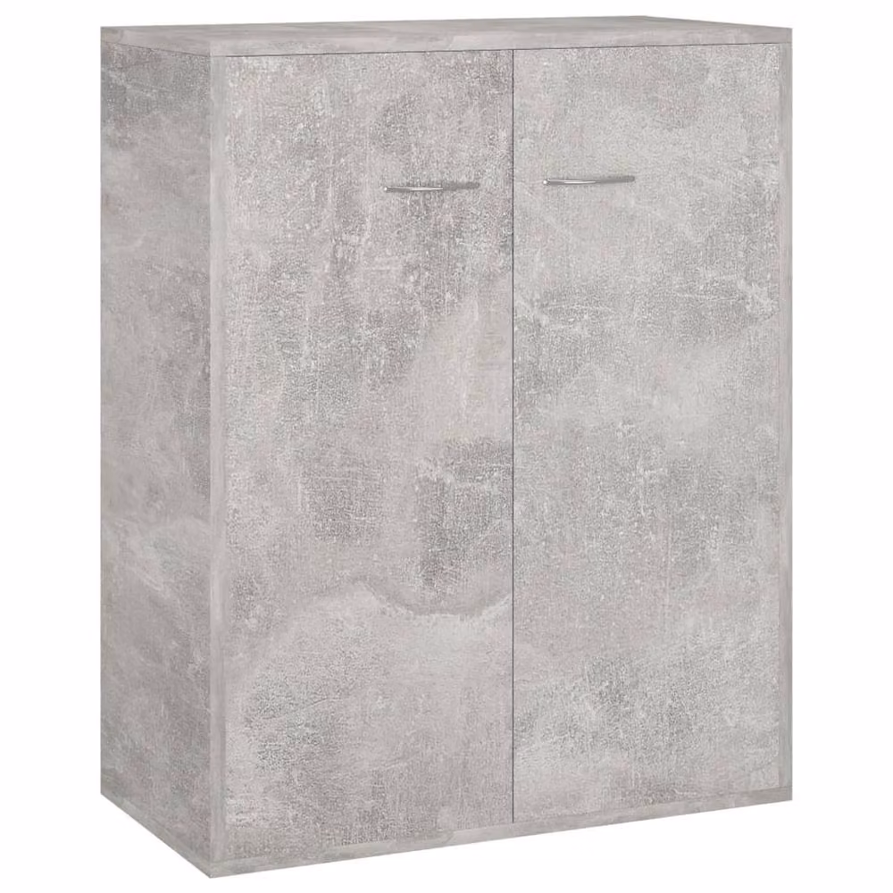 Berkfield Home Sideboard in Concrete Grey, W/D/H: 60 x 30 x 75 cm – 2
