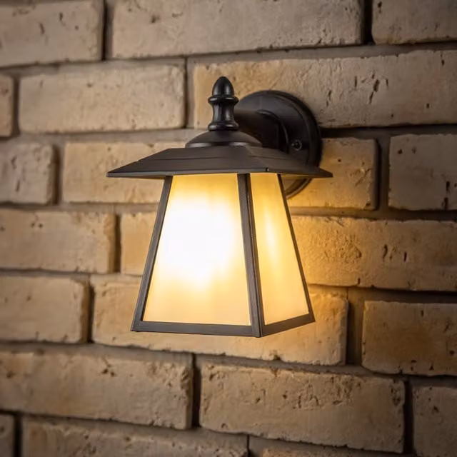 CGC Celine Black Outdoor Wall Light with Opal Diffuser and E27 Socket