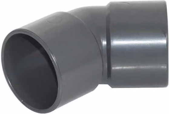 FloPlast Solvent Weld Swivel Waste Bend, 45 Degree, 32mm, Anthracite Grey