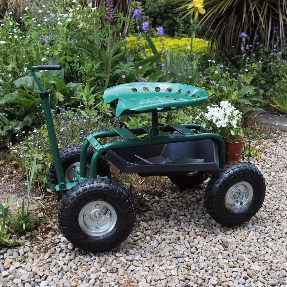 Monstershop Heavy-Duty Mobile Garden Seat in Green – 8