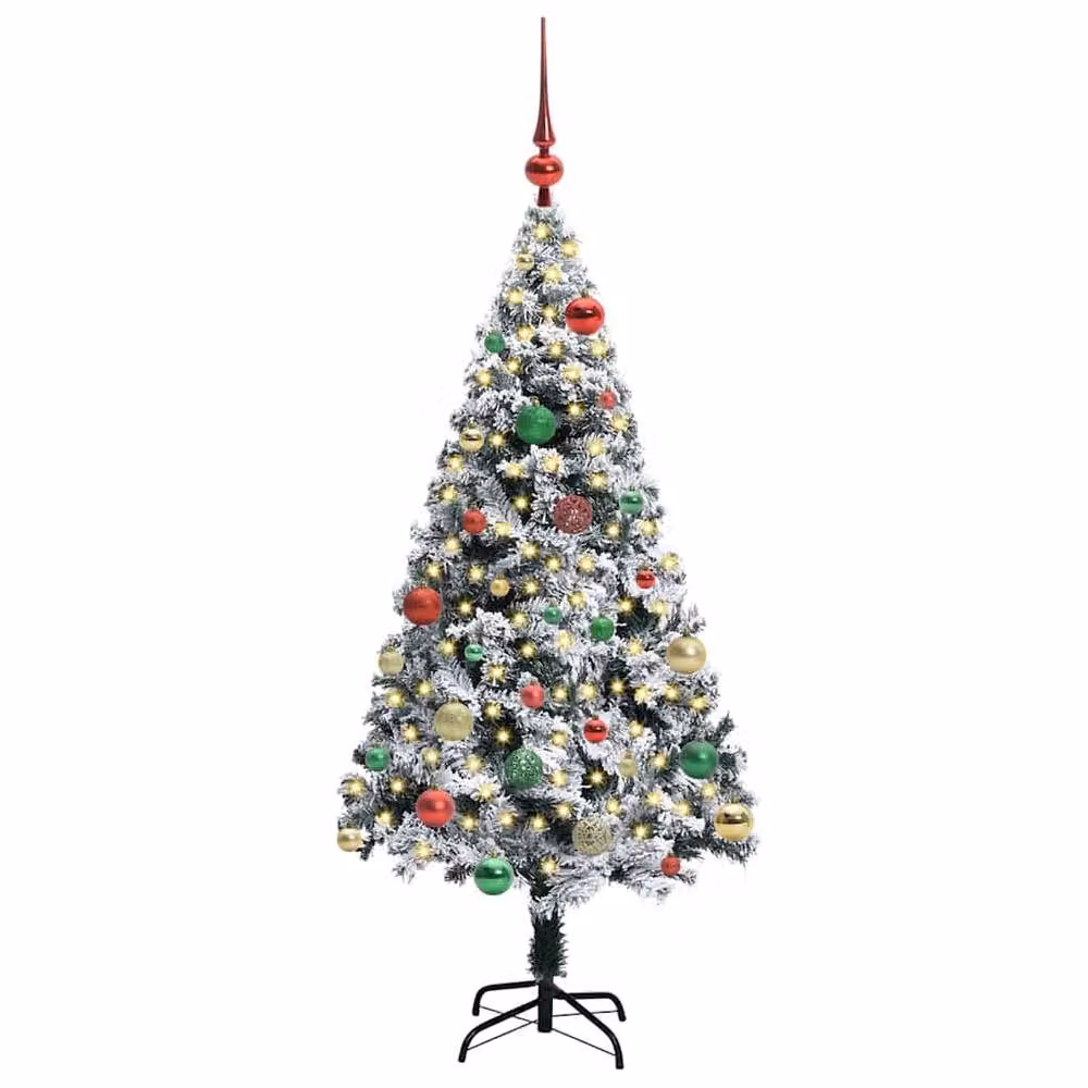 Berkfield Home Artificial Green Christmas Tree with 150 LEDs and Stand, Height: 150 cm – 3