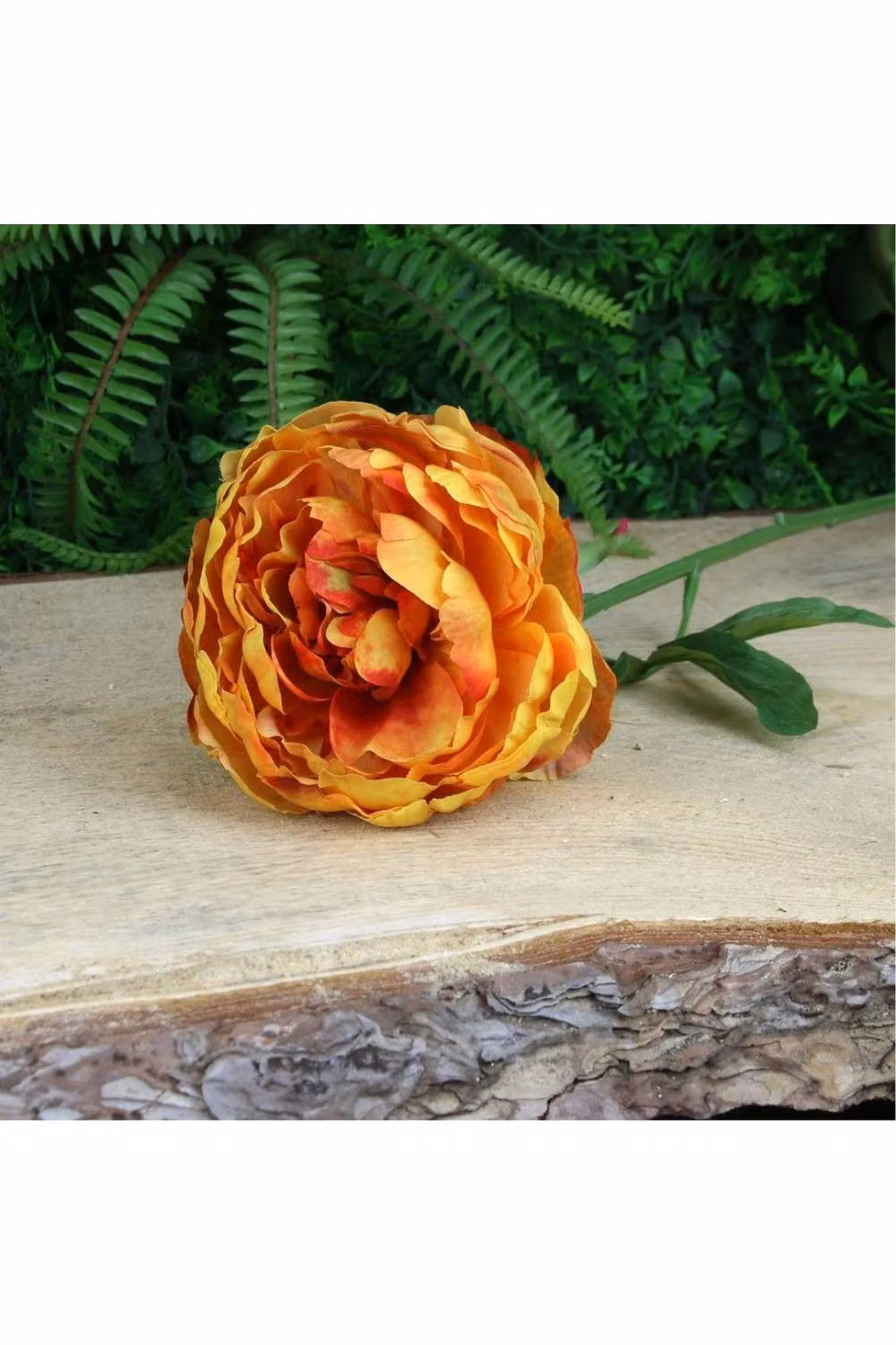 KDMD Glamis Single Yellow Peony Floral Decoration, 2 Pack, Height: 62 cm – 2
