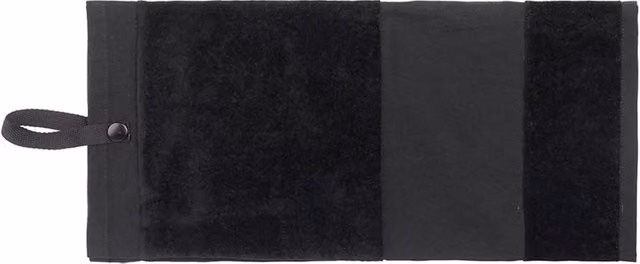 Towel City Deluxe Velour Unisex Golf Towel in Black