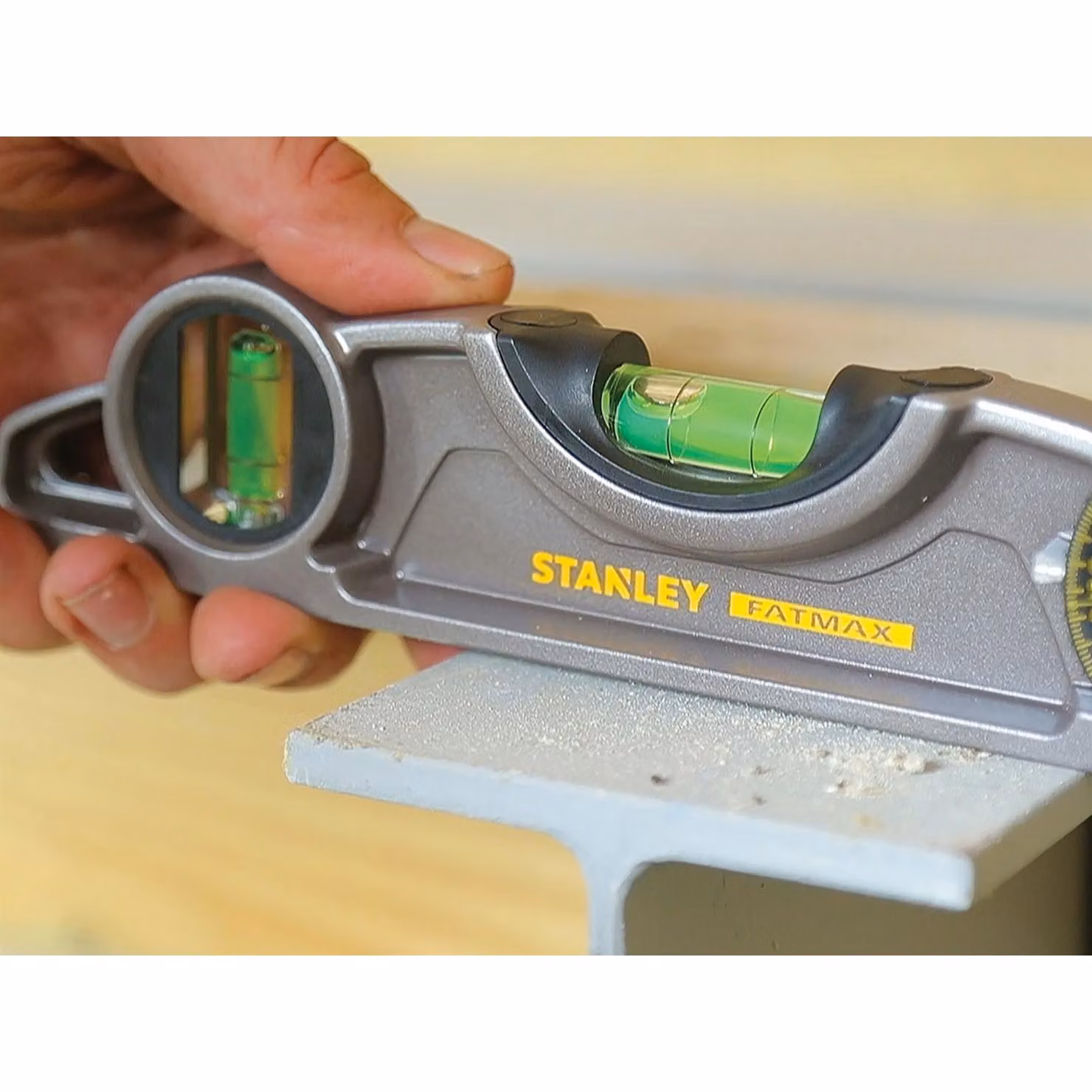 Stanley Fatmax Pro Torpedo Spirit Level, Grey and Multicolour, 25 cm – 3