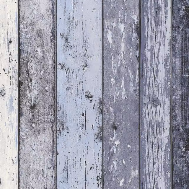 A.S. Création Rustic Blue and Beige Nature Wood Panel Wallpaper Roll
