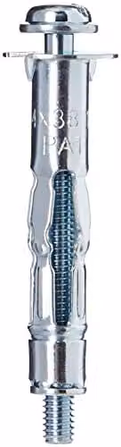 Rawlplug Interset Cavity Fixings and Screws, Silver, M4 x 40 mm (6 pieces)