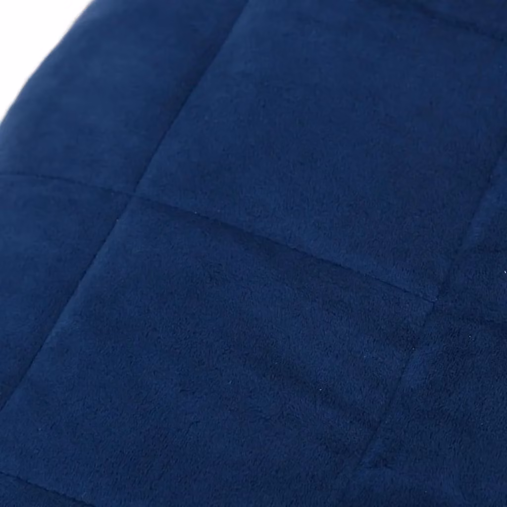 Berkfield Home Blue Weighted Blanket with Glass Beads, W: 122 cm, L: 183 cm, 5 kg – 3