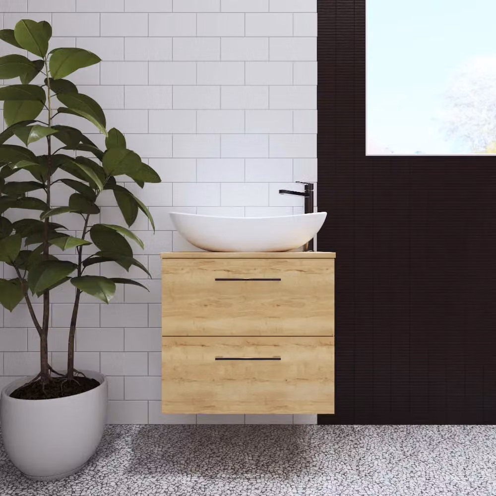 Balterley Round White Countertop Bathroom Basin, Diameter: 61.5 cm – 2