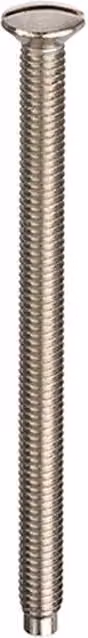 Unifix Silver Nickel Plated Slotted Raised Countersunk Machine Screws, M3.5 x 35 mm