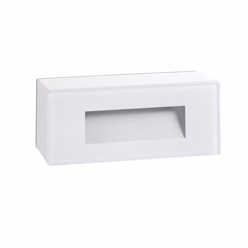 Netlighting Dart Recessed LED Step Wall Lamp, White, IP65, 3000K Warm White