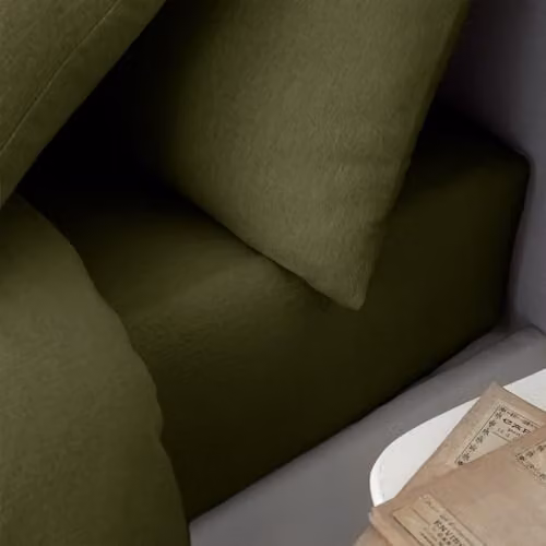Catherine Lansfield Green Brushed Cotton Flannelette King Fitted Sheet W/D: 150 x 200 cm