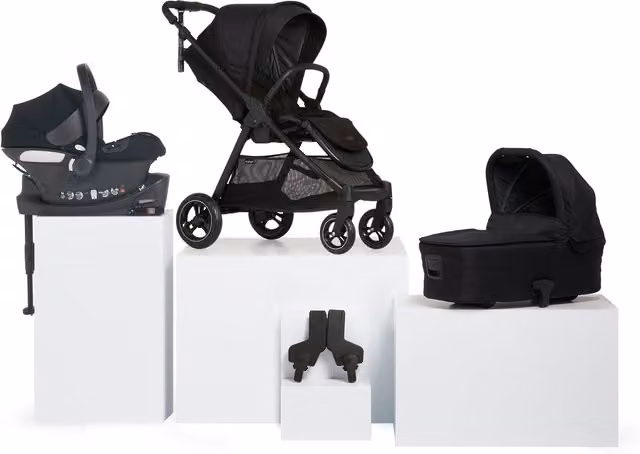 Cybex Flip XT Pushchair Bundle with Aton B Car Seat and ISOFIX Base, 5 Pieces, Ink