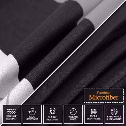 Lazzaro Super King 3-Piece Microfibre Duvet Set in Black with Zipper Closure – 6