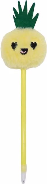 i-doodle Summer Fruits Pom Pom Pen in Yellow