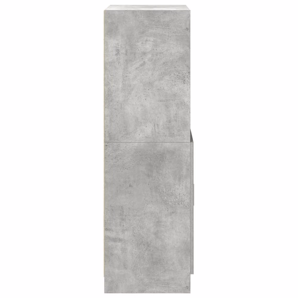 Berkfield Home Modern Kitchen Cabinet in Concrete Grey, W/D/H: 57 x 41.5 x 131.5 cm – 3