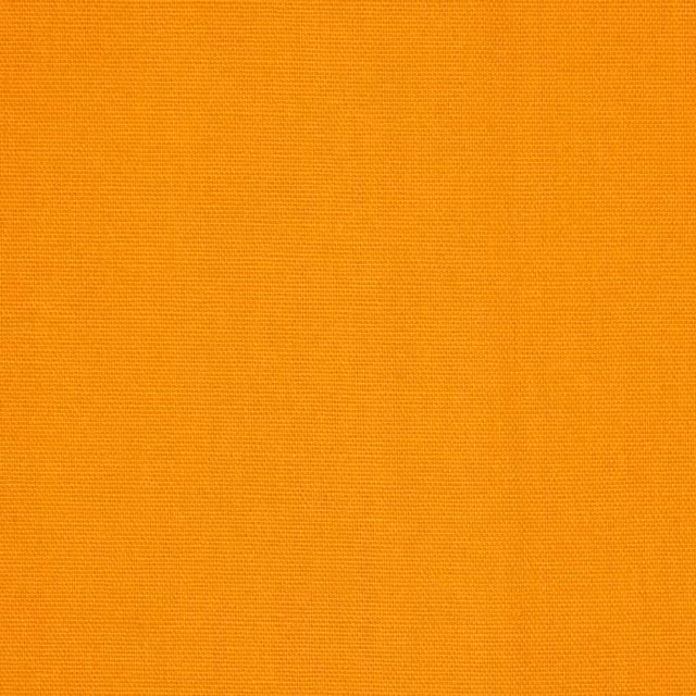 Homescapes Pure Cotton Plain Fabric, Orange, Width: 150 cm