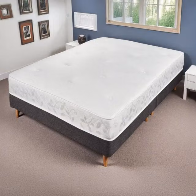 Leafy Westminster Medium Support Memory Foam Mattress, White, W/D/H: 150 x 200 cm