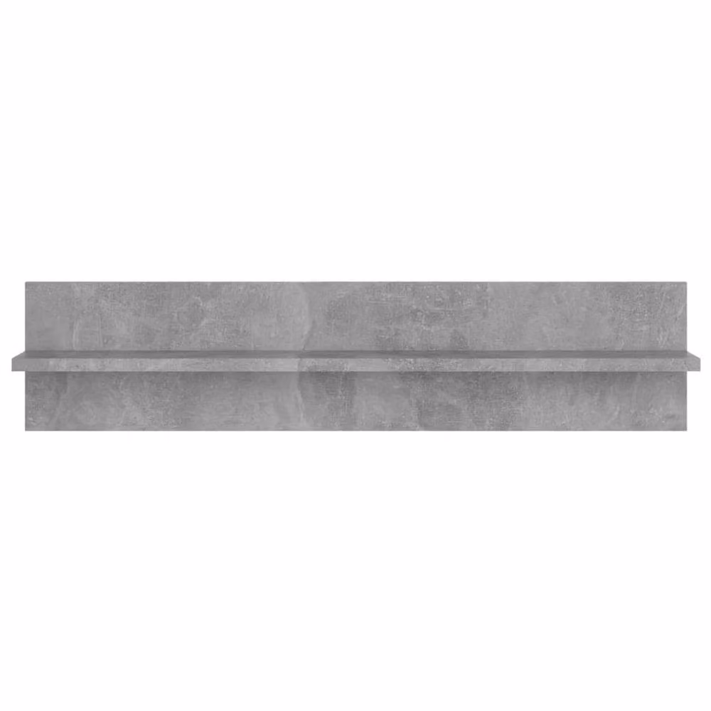 Berkfield Home Wall Mounted Shelf Set of 2, Concrete Grey Engineered Wood, W: 80 cm, D: 18 cm, H: 11.5 cm – 3