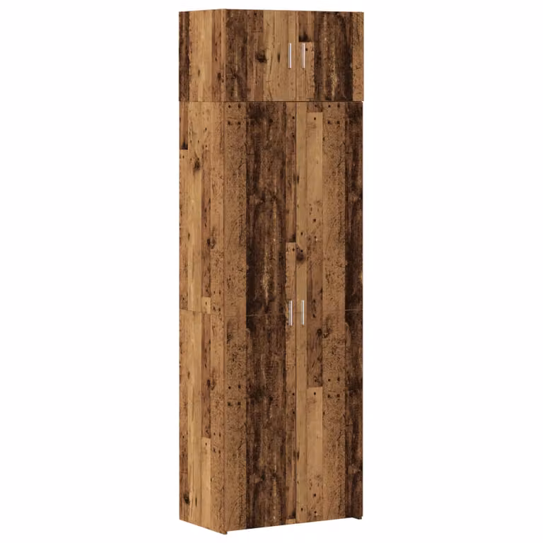 Berkfield Home Storage Cabinet in Brown Old Wood, W/D/H: 70 x 42.5 x 225 cm