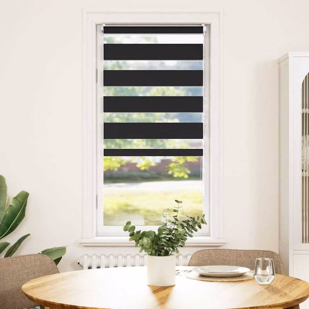 Berkfield Home Elegant Zebra Blind, Black and White, W: 40 cm, H: 100 cm – 2