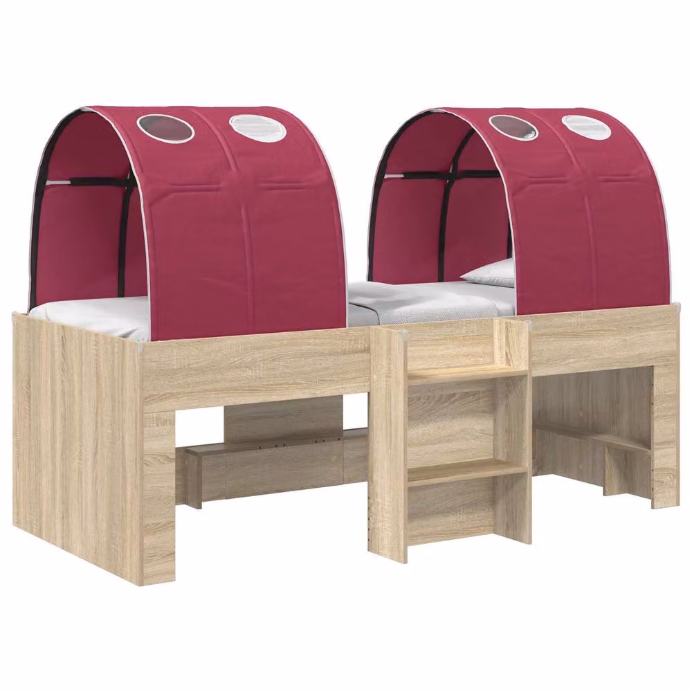 Berkfield Home 3-Piece Bed with Tunnel in Sonoma Oak and Brown Engineered Wood – 2