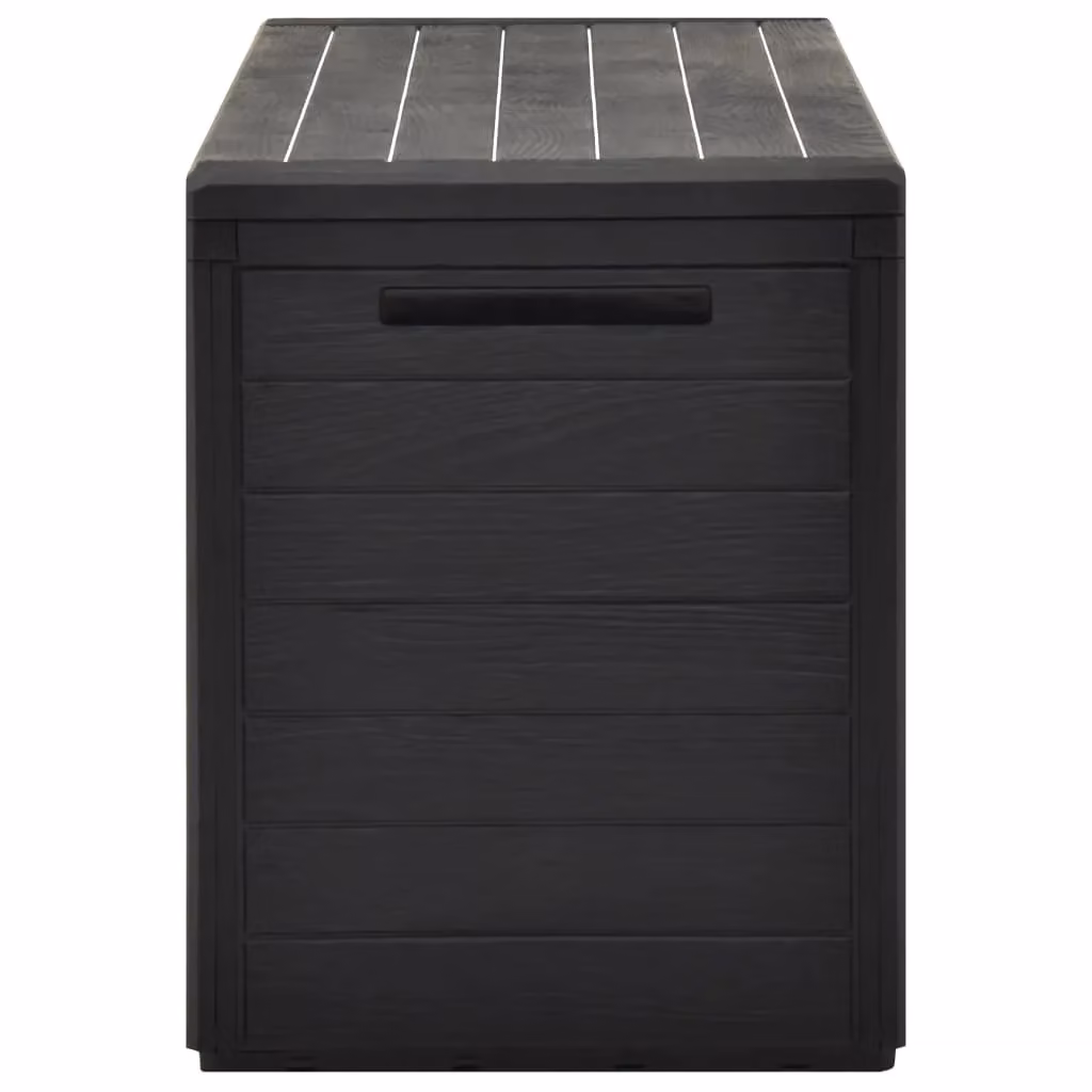 Berkfield Home Garden Storage Box in Anthracite and Black, W/D/H: 116 x 44 x 55 cm – 3
