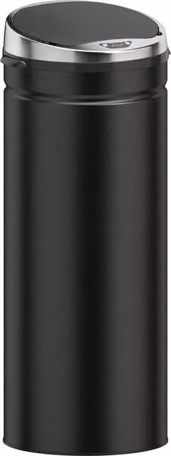 HOMCOM 50L Automatic Motion Sensor Rubbish Bin in Black Stainless Steel, W: 30.5 cm, D: 42.1 cm, H: 81.5 cm – 1
