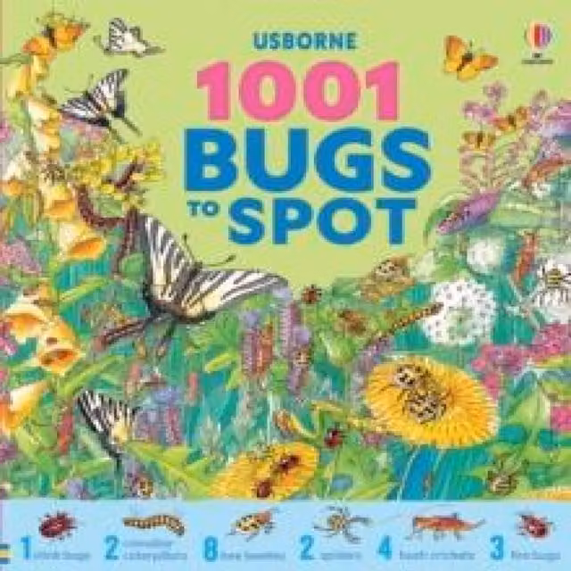 Usborne Publishing Ltd 1001 Bugs to Spot Hardback Book, Multicolour