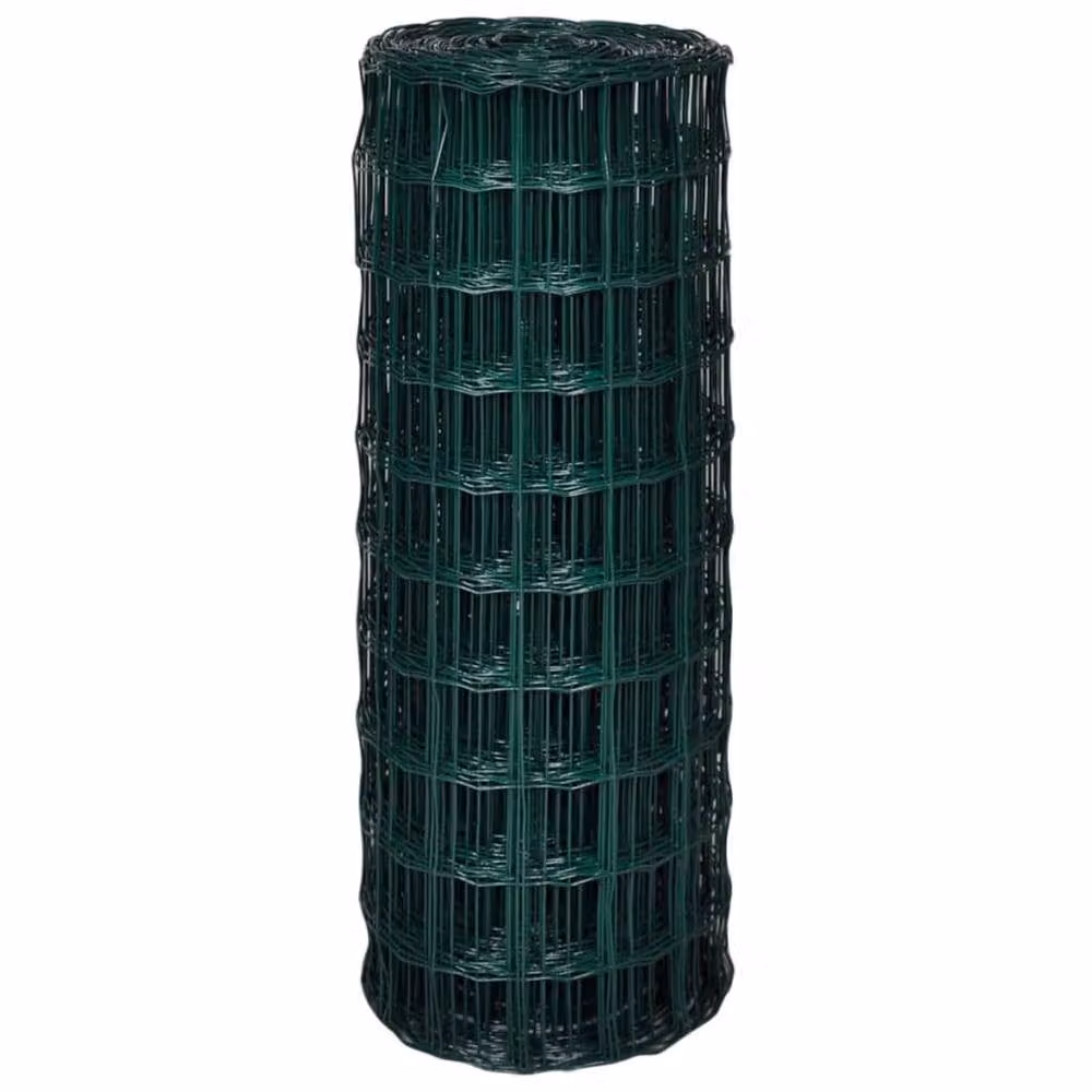 Berkfield Home Euro Fence Green PVC-Coated Steel Fencing 25 x 1.0 m – 3