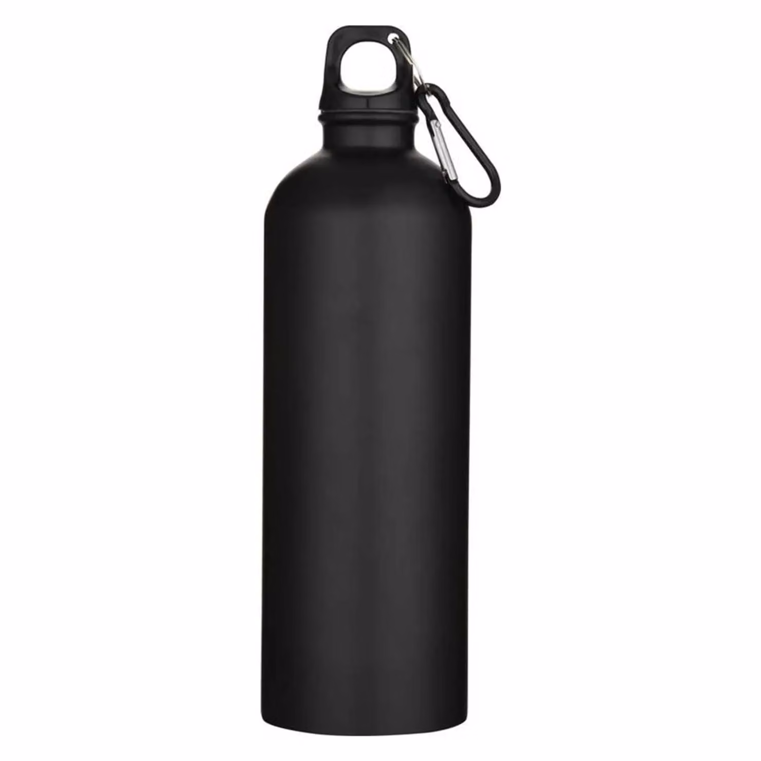 Floso Oregon Stainless Steel Carabiner Clip Water Bottle, Black, 750 ml – 2