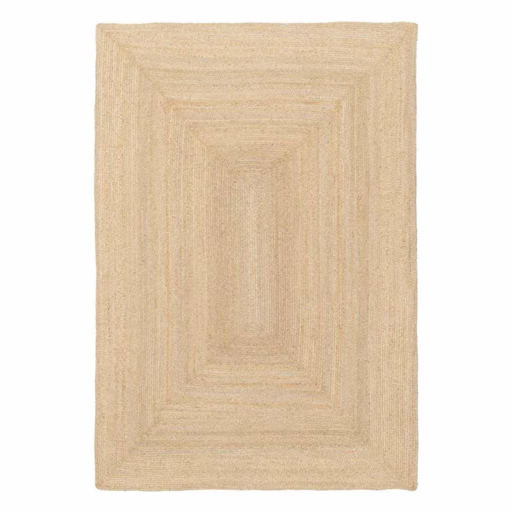 Sweek Rectangular Woven Jute Indoor Rug, Beige, W: 160 cm, D: 230 cm – 2