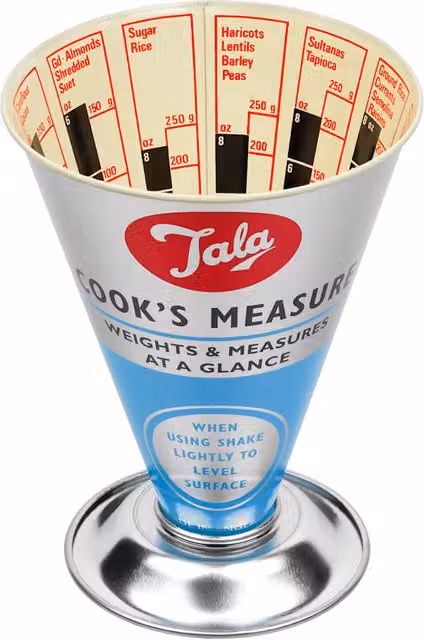 Tala Originals 1950s Multi-Colour Cast Aluminium Round Measuring Cup