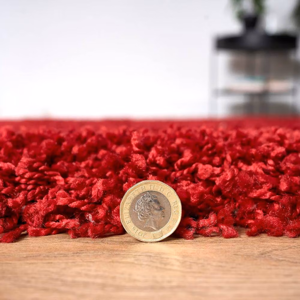 Bravich LTD Shaggy Area Rug in Red, W: 80 cm, L: 150 cm – 7