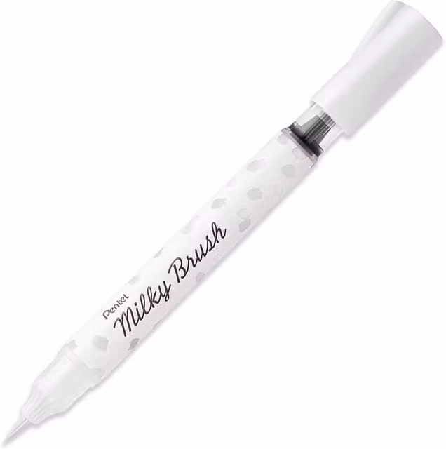 Pentel Milky Brush Pen in White