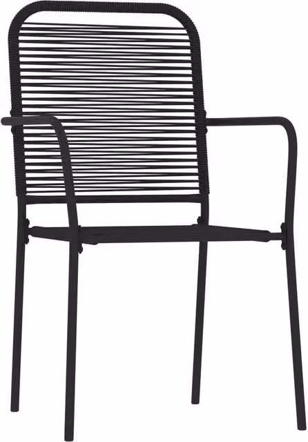 Berkfield Home Elegant 5 Piece Garden Dining Set in Black Metal and Glass