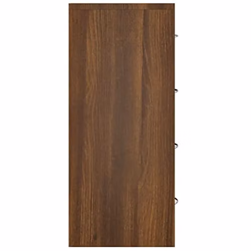vidaXL Modern Sideboard with 4 Drawers in Brown Oak, W/D/H: 60 x 30.5 x 71 cm – 4