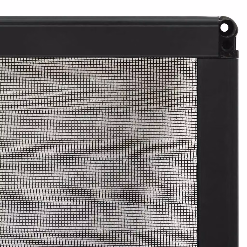 Berkfield Home Pleated Insect Screen for Windows, Aluminium, Anthracite and Black, W: 80 cm, H: 100 cm – 3