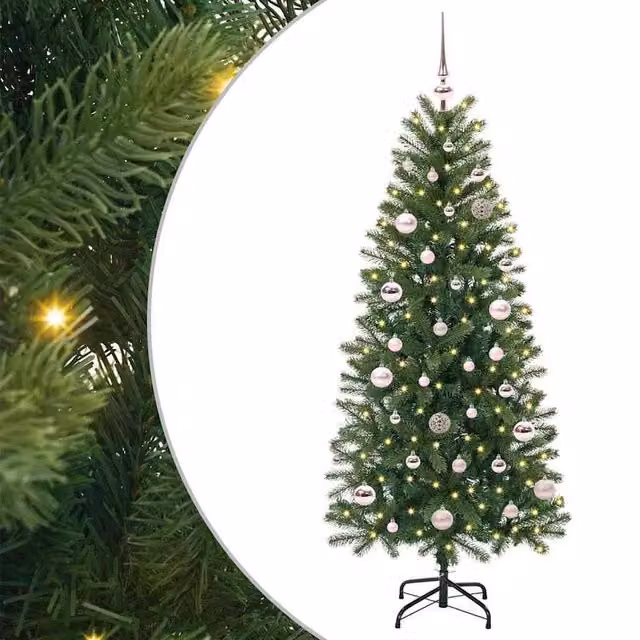 Berkfield Home Artificial Green Christmas Tree with 150 LEDs, Height: 150 cm – 1