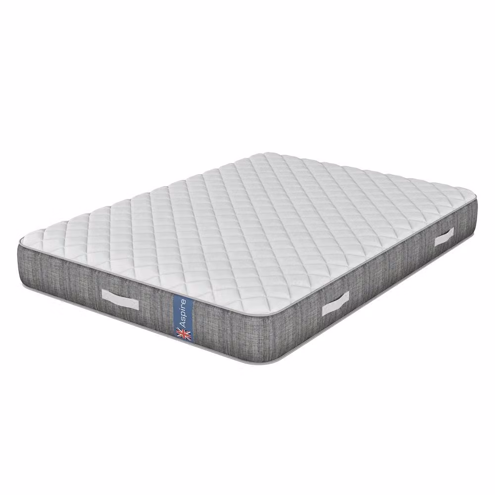 Aspire OrthoFlex Pocket Hybrid Memory Foam Mattress, Medium Comfort, White, W/D/H: 180 x 200 x 23 cm – 2