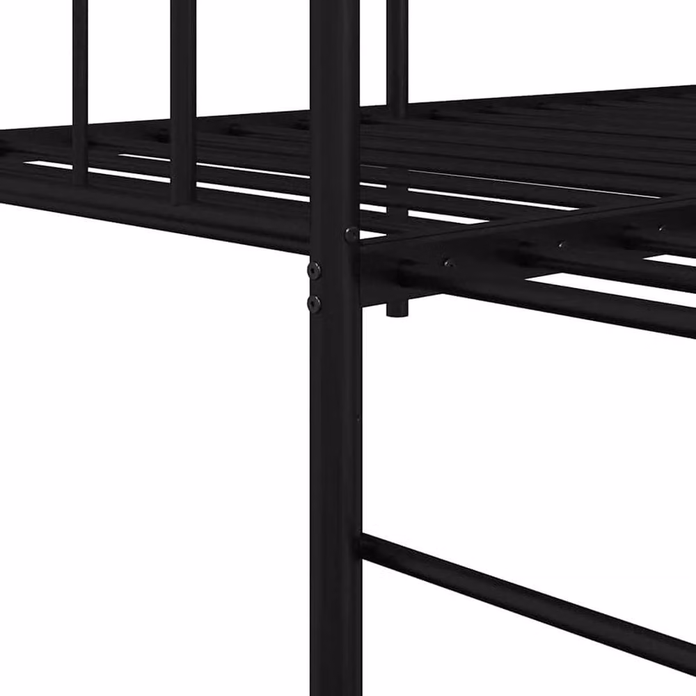 Berkfield Home Modern Black Metal Daybed Frame with Trundle, W/D/H: 90 x 200 cm – 6