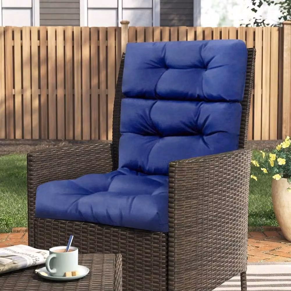 Kelvenix High Back Chair Cushion Seat Pad in Blue, W/D/H: 190 x 100 x 100 cm – 3