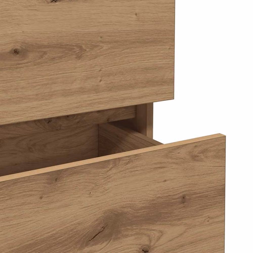 Berkfield Home Artisan Oak Sideboard in Brown, W/D/H: 70 x 41 x 75 cm – 3