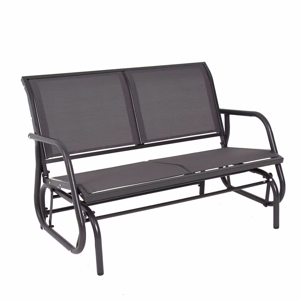 Charles Bentley Metal 2 Seater Rocking Bench in Grey – 2