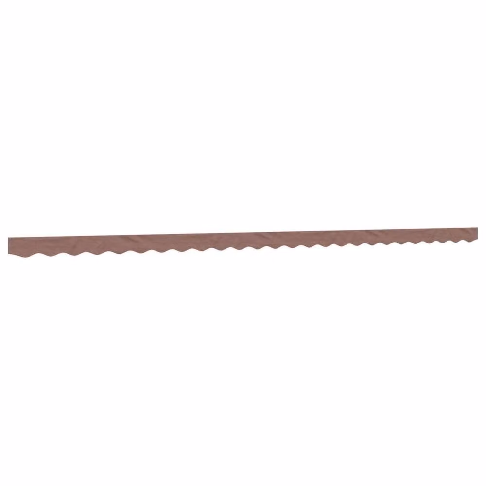 Berkfield Home Replacement Awning Valance Fabric in Brown Stripe, 6 m – 1