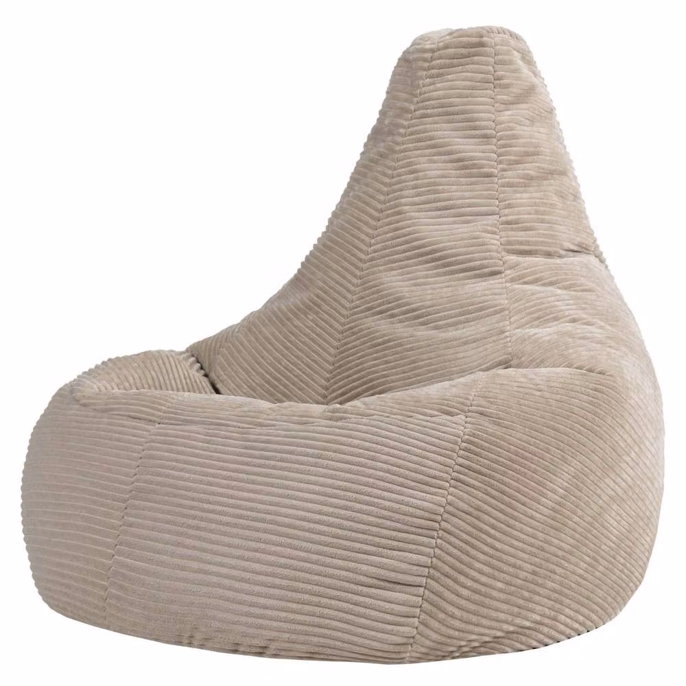icon Dalton Large Corduroy Bean Bag with Filling in Beige – 2