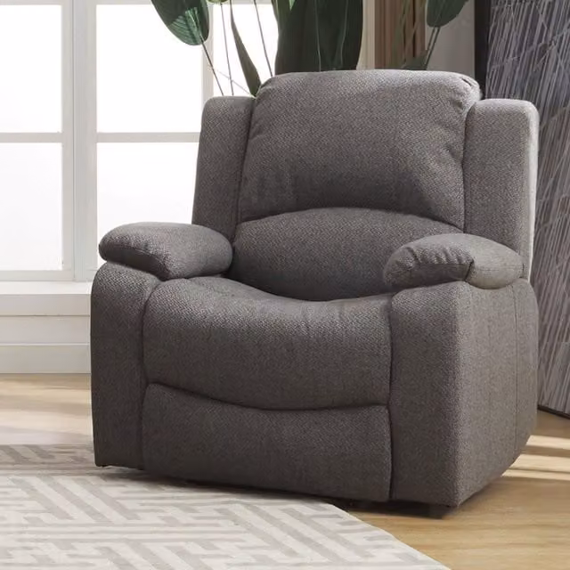 Artemis Home Marldon Manual Reclining Armchair in Grey Fabric